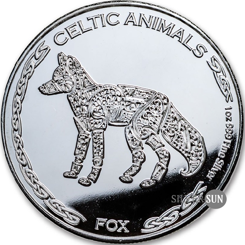 Republic of Chad - Celtic Animals - Fox 2019 1oz*